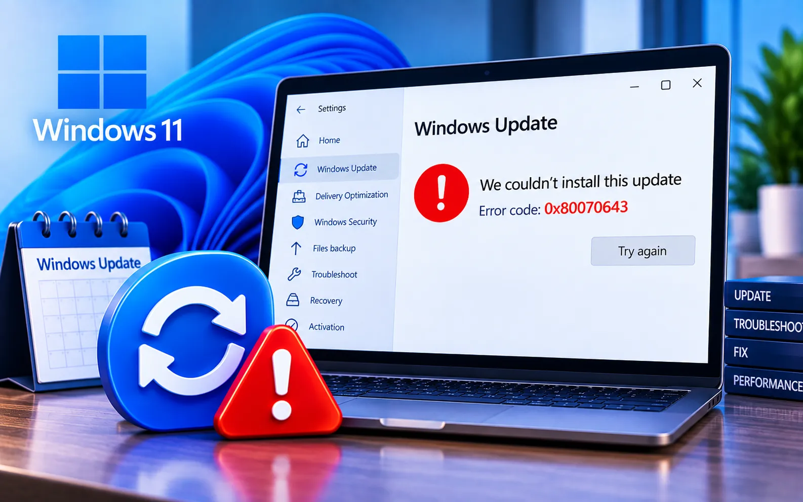 Windows Update Error Code 0x80070643 fix